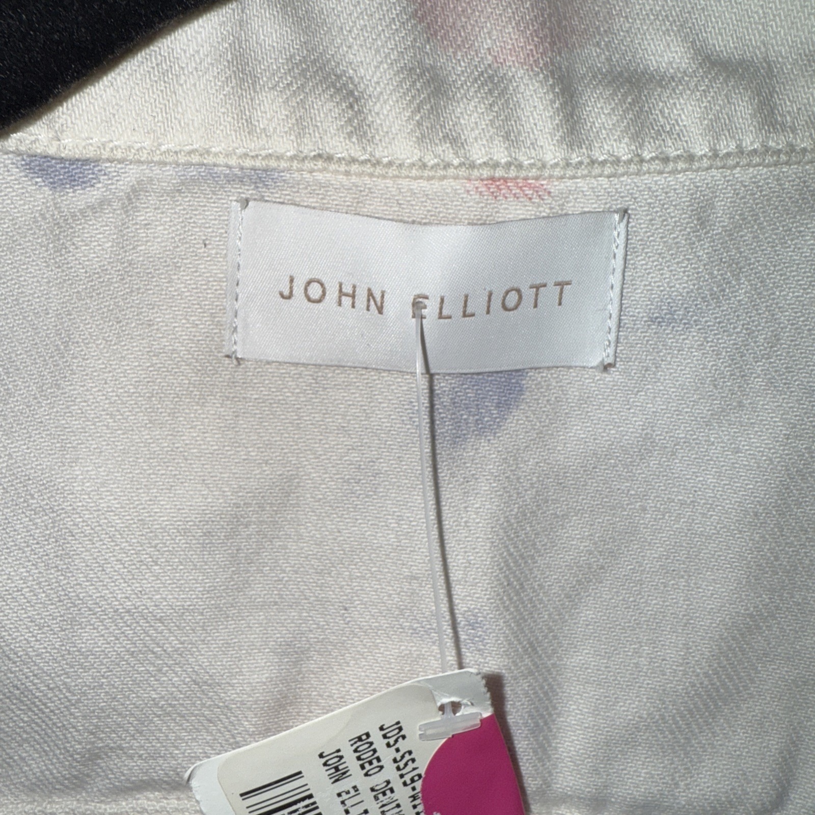 John Elliot Rodeo Denim Jacket Light Pastels Small Splatter Design Nwt Push Pop — image 3 of 8